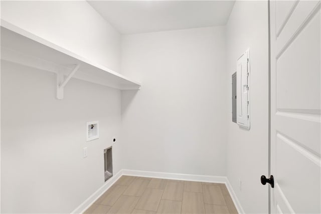 8760 Floyd Crabtree Way, Semmes, AL 36575 - clothes washing area featuring baseboards, laundry area, electric dryer hookup, and washer hookup