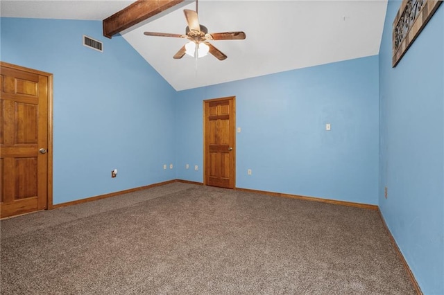 562 Vaughn Dr N, Satsuma, AL 36572 - unfurnished room featuring ceiling fan, carpet floors, and baseboards