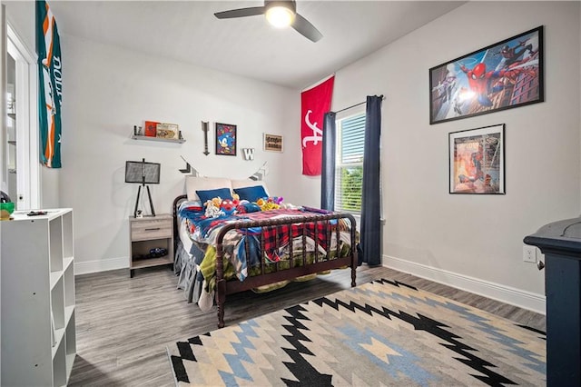 24341 Alydar Loop, Daphne, AL 36526 - bedroom featuring wood finished floors, baseboards, and a ceiling fan