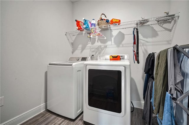 24341 Alydar Loop, Daphne, AL 36526 - laundry area with independent washer and dryer, wood finished floors, and baseboards