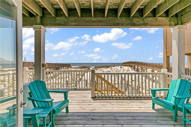 1385 Beach Blvd W, Gulf Shores, AL 36542 - deck featuring a water view