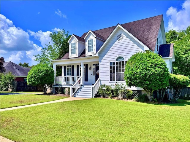 2200 Orourke Dr, Mobile, AL 36695 - cape cod-style house featuring a porch and a shingled roof