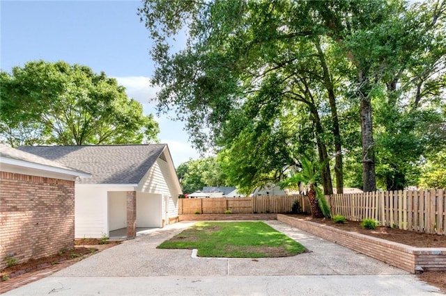 view of fenced yard
