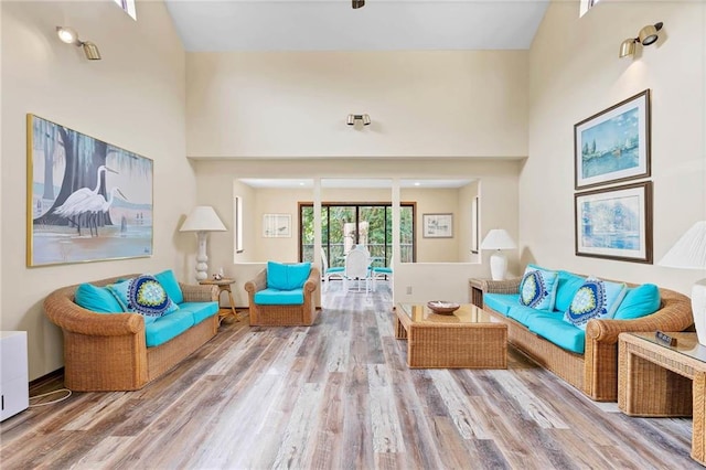 100 Tower Dr Unit 704, Daphne, AL 36526 - living area with wood finished floors and a high ceiling