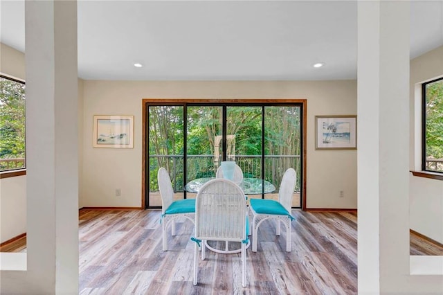 100 Tower Dr Unit 704, Daphne, AL 36526 - dining area with wood finished floors and recessed lighting