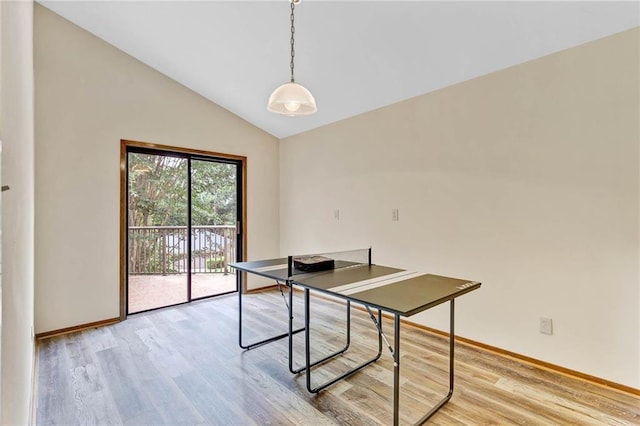 100 Tower Dr Unit 704, Daphne, AL 36526 - office area with wood finished floors and lofted ceiling