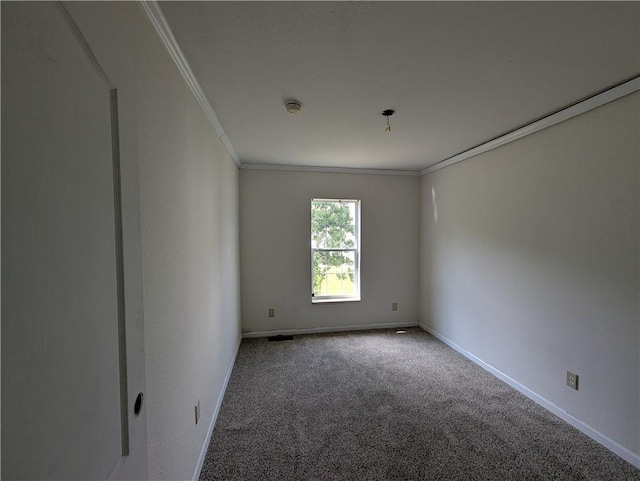 6960 March Pointe Ct, Theodore, AL 36582 - unfurnished room featuring crown molding, carpet floors, and a smoke detector