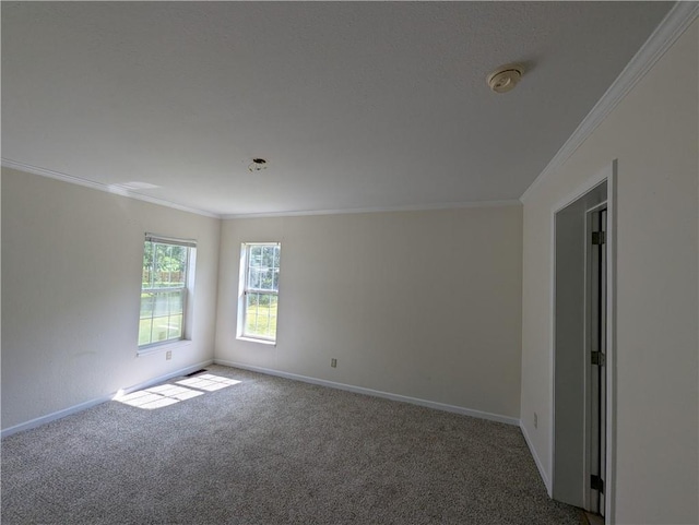 6960 March Pointe Ct, Theodore, AL 36582 - carpeted spare room with crown molding and a smoke detector