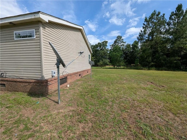 6960 March Pointe Ct, Theodore, AL 36582 - view of property exterior with crawl space and a yard