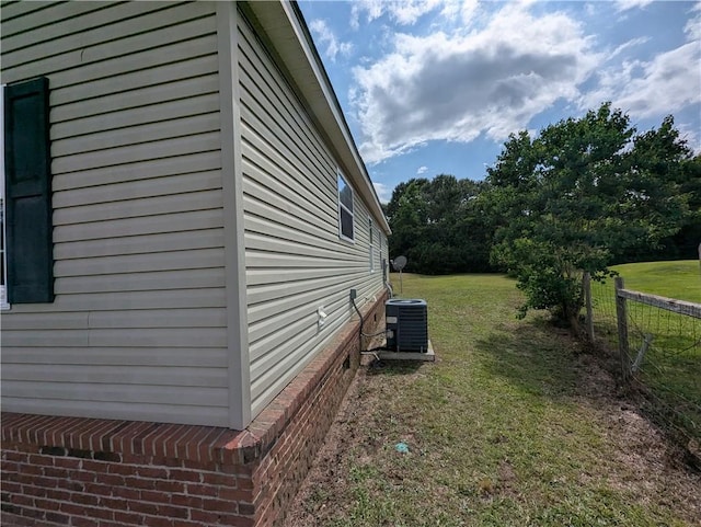 6960 March Pointe Ct, Theodore, AL 36582 - view of side of home featuring a central air condition unit