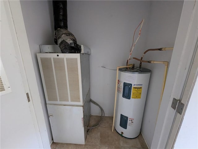 6960 March Pointe Ct, Theodore, AL 36582 - utilities with electric water heater and a heating unit