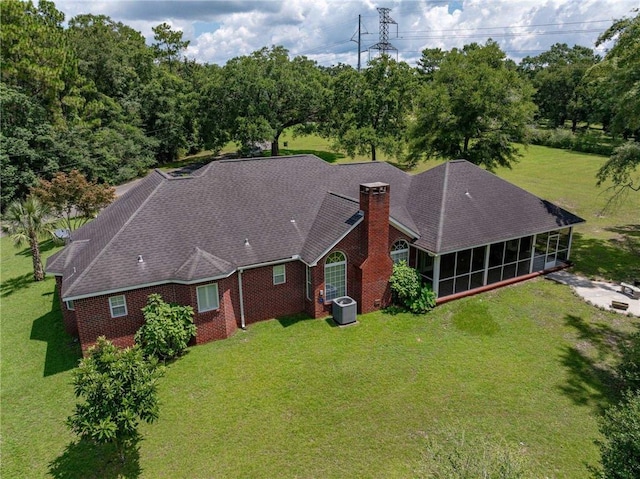 birds eye view of property