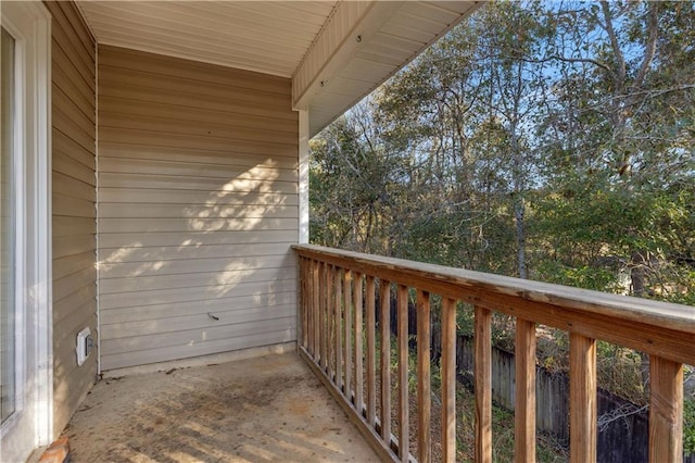 view of balcony