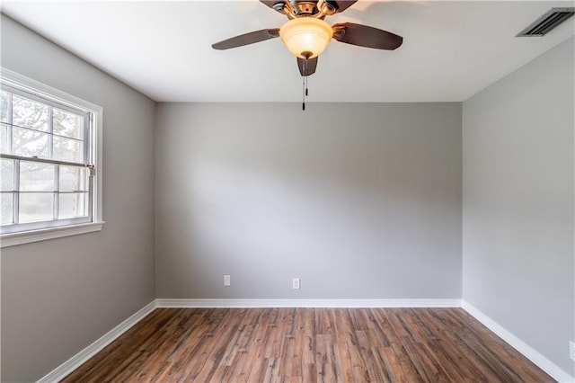 601 Willow Brook Run E, Mobile, AL 36608 - empty room featuring wood finished floors and a ceiling fan