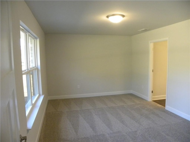 view of carpeted empty room