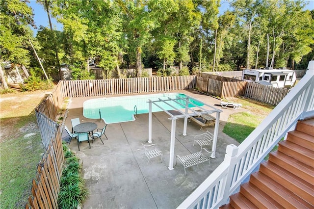 view of pool with a patio area