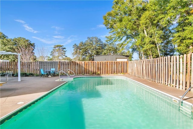 view of pool with a patio