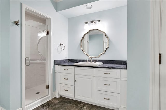 5555 Briarfield Ln, Mobile, AL 36693 - full bath featuring vanity and a stall shower