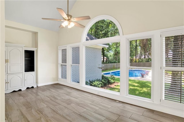5555 Briarfield Ln, Mobile, AL 36693 - unfurnished sunroom with vaulted ceiling