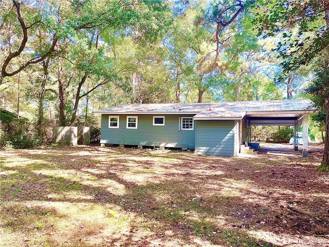 view of back of property