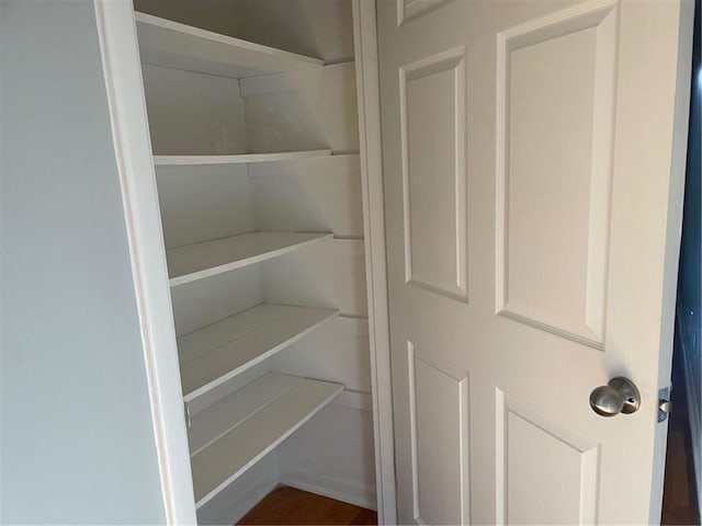 view of pantry