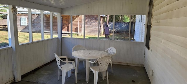 view of sunroom