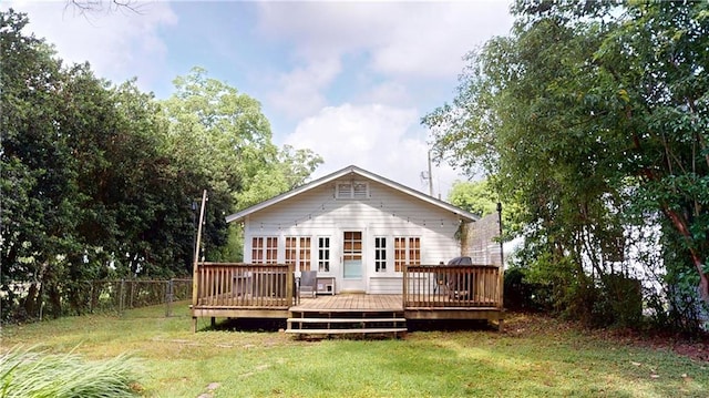 21 Crenshaw St, Mobile, AL 36606 - back of house featuring a wooden deck