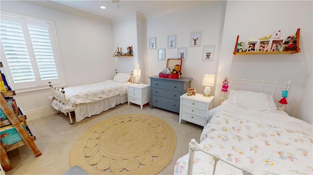 140E Mcgregor Ave S, Mobile, AL 36608 - bedroom with light carpet and recessed lighting