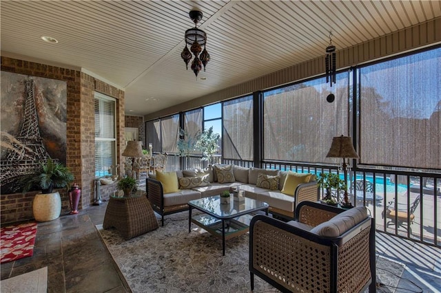 view of sunroom / solarium