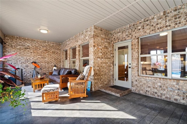 view of patio / terrace with an outdoor living space