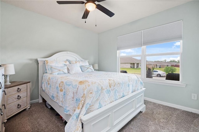 2526 Windmere Dr E, Semmes, AL 36575 - carpeted bedroom featuring baseboards and ceiling fan