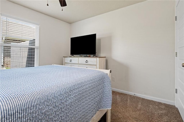 2526 Windmere Dr E, Semmes, AL 36575 - carpeted bedroom with baseboards and ceiling fan
