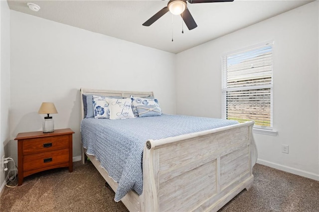 2526 Windmere Dr E, Semmes, AL 36575 - bedroom featuring baseboards, carpet flooring, and a ceiling fan