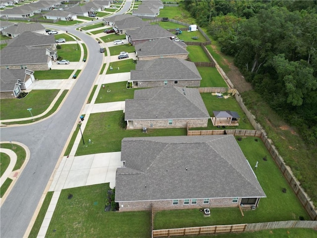 aerial view featuring a residential view