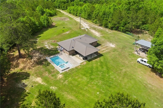 8920A Chunchula-Georgetown Rd, Chunchula, AL 36521 - aerial view featuring a forest view