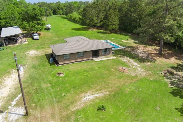 8920A Chunchula-Georgetown Rd, Chunchula, AL 36521 - drone / aerial view with a forest view
