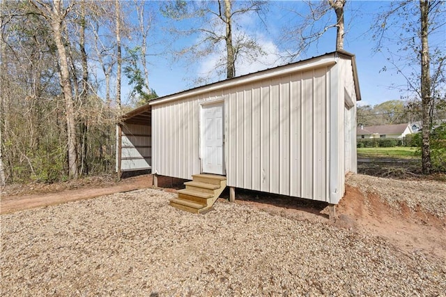 view of outbuilding