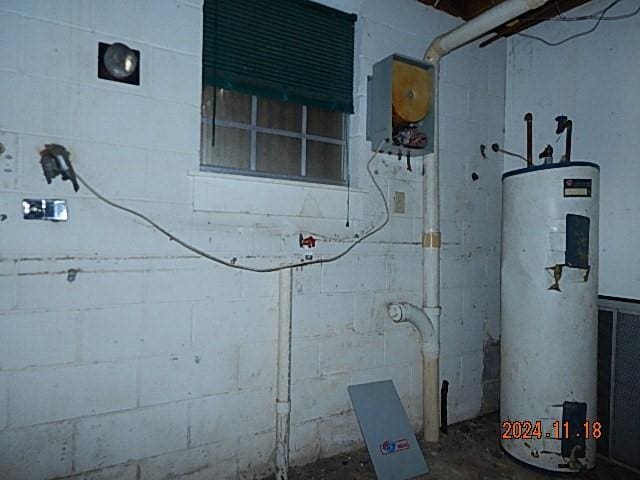 utilities featuring electric water heater