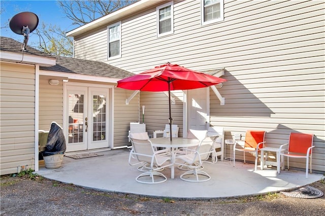 2805 Brookside Dr, Mobile, AL 36693 - view of patio with french doors