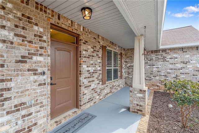 property entrance with a porch