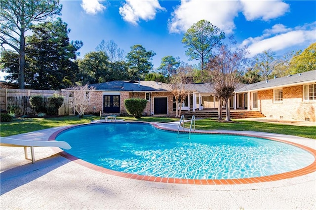 343 Bromley Pl, Mobile, AL 36606 - view of pool with a water slide and a patio