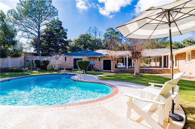 343 Bromley Pl, Mobile, AL 36606 - view of swimming pool with a patio area