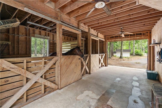 view of horse barn