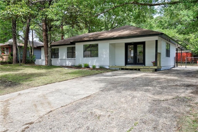 1112 Druid Dr, Mobile, AL 36618 - view of front of property featuring covered porch and french doors