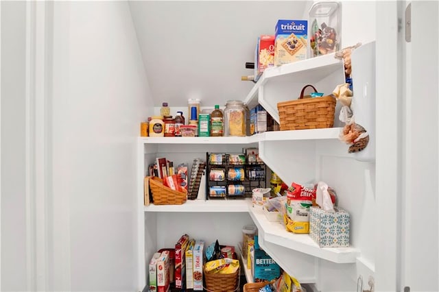 view of pantry