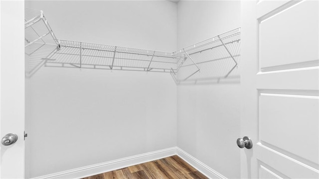 7320 Hawkins Mnr S, Mobile, AL 36695 - walk in closet with dark wood-style flooring