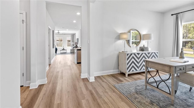 7320 Hawkins Mnr S, Mobile, AL 36695 - office with light wood-style floors and recessed lighting