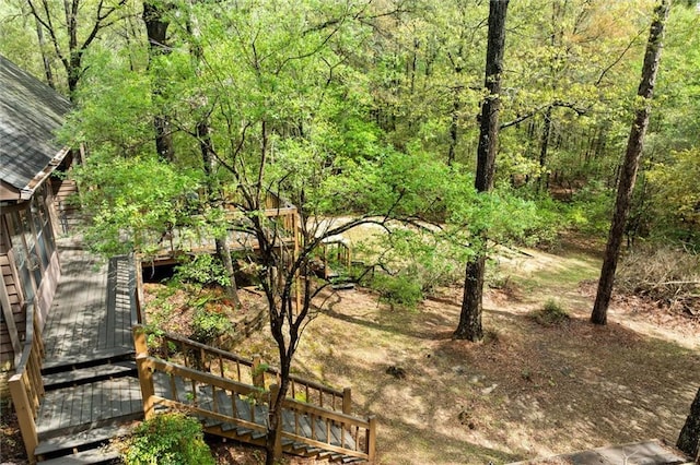 3425 Poe Rd S, Chunchula, AL 36521 - view of yard featuring a forest view