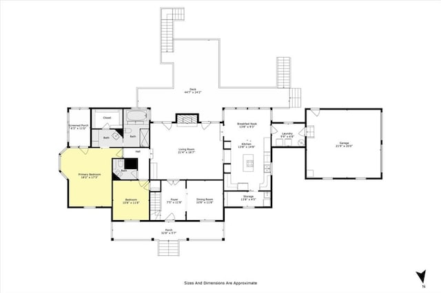 3425 Poe Rd S, Chunchula, AL 36521 - view of property floor plan