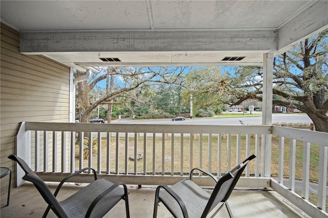 view of balcony